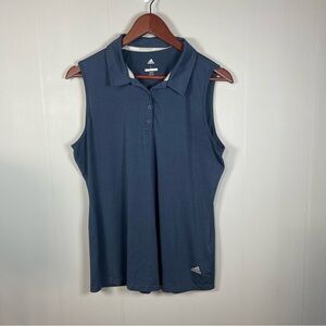 Adidas Navy Sleeveless Tennis Golf Tank Top Size Large Athletic Sport Pickleball